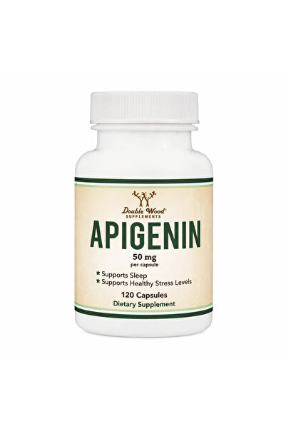 DOUBLE WOOD Apigenin 50 mg 120 Kapsül – Bitkisel Flavonoid Takviyesi