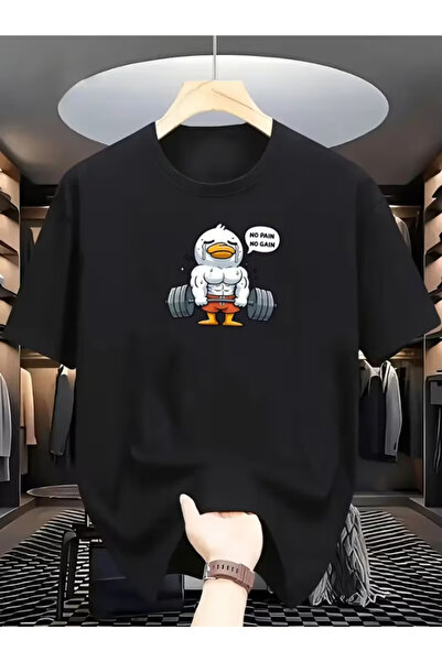 LİNA06 100% Cotton Unisex Loose Fit T-Shirt, Crew Neck,Comfortable for Middle...