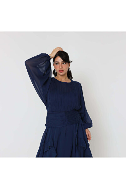 2TRENDY Long Navy Dress