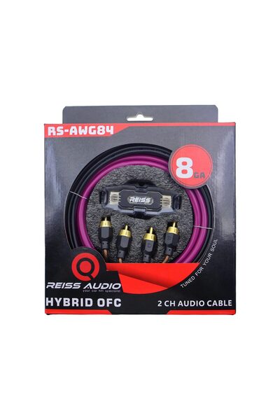 Mehter Rs-awg84 8ga Hybrid Ofc Parazit Yapmaz profesyonel amfi kablo seti set...