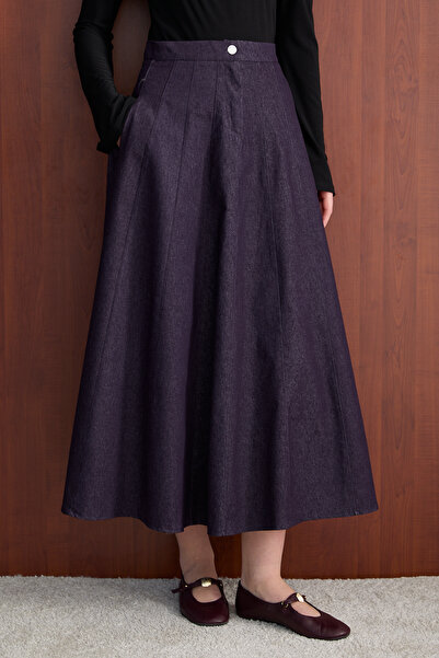 Melike Tatar Denim Skirt 3-4425