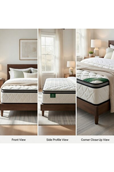 The Mattress Factory فانتاسي 30 سم مرتبة فاخرة من الميموري فوم ونوابض الجيب -...