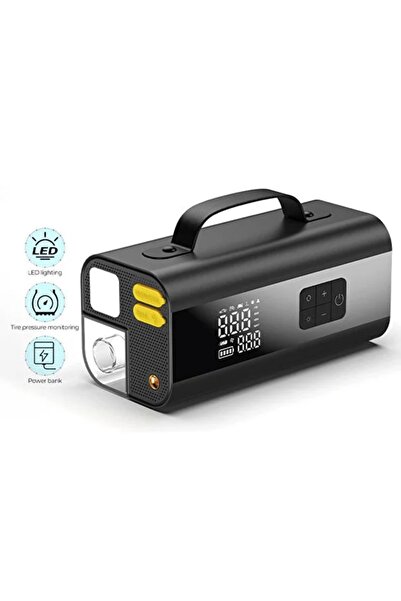 Denx DX3328 10-in-1 Emergency Car Jump Starter and Tire Inflator with Power Bank