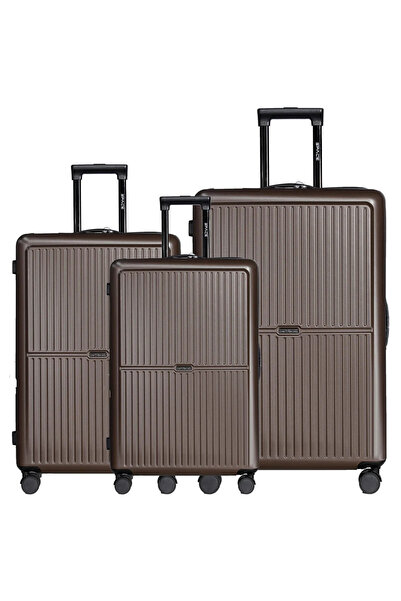 Generic 3 Piece Luggage Set, ABS Material, TSA Lock, 360° Wheels, Sizes (20/2...