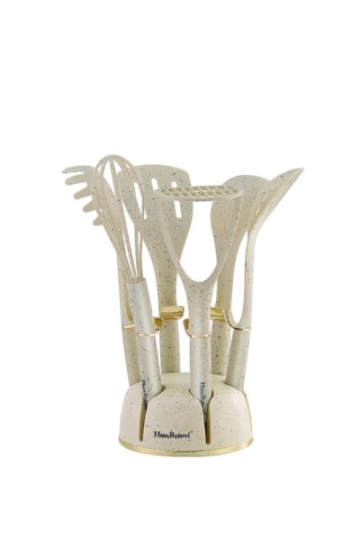 WDA 7-Piece Kitchen Utensil Set with Stand | Non-Stick Cooking Tools