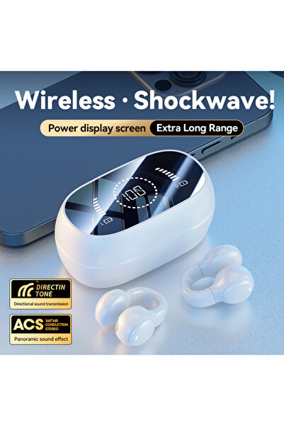 OEM Căști TWS Wireless Clip On-Ear Open Ear Bluetooth Stereo cu Microfon și C...