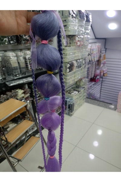 peruk renkli lastik saçlar