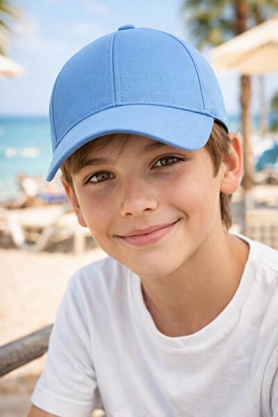 FELLMENS Șapcă ajustabilă din bumbac albastru pentru bebeluși, pălărie pentru...