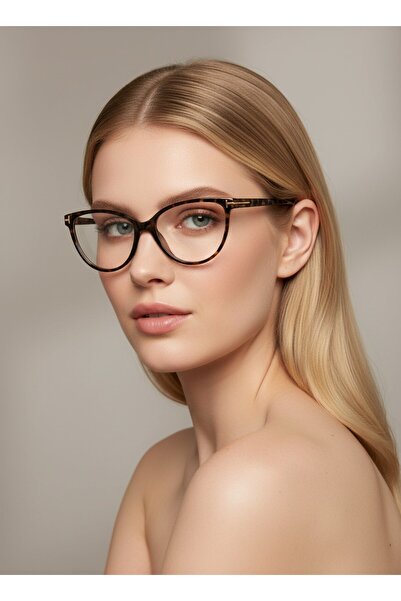 KaryaEyewear Leopar Cat Eye Mavi İşık Korumalı Gözlük
