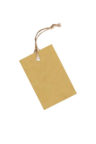 rprint Kraft Etiket 5x9cm İpli Delikli - 100 Adet