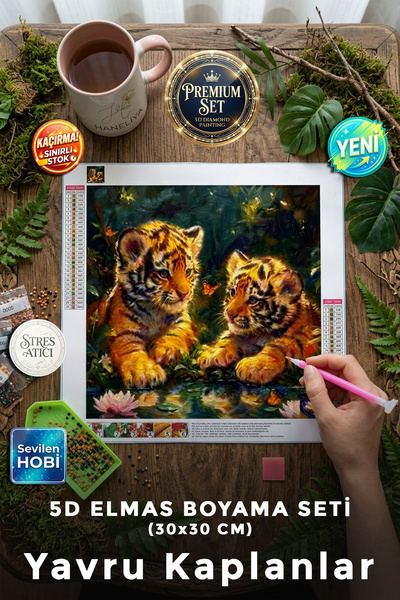 Haneliya 5D Elmas Boyama Seti | Diamond Painting Taşlı İşleme Boncuk Dizme Mo...