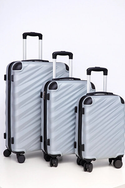 Generic 3 Piece Luggage Set, ABS Material, TSA Lock, 360° Wheels, Sizes (20/2...