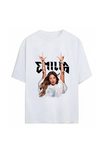 SVART WEAR Tricou unisex supradimensionat Emilia Mernes, 100% bumbac