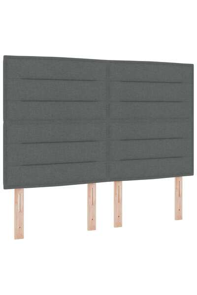 vidaxl LED signboard with LED strip lights Dark grey 160 cm Polyester