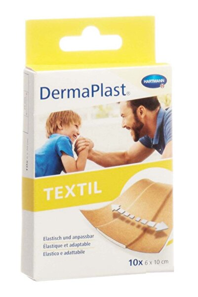 Hartmann ضمادات ديرمابلاست تكستيل المرنة سريعة التثبيت 6×10 سم، 10 قطع