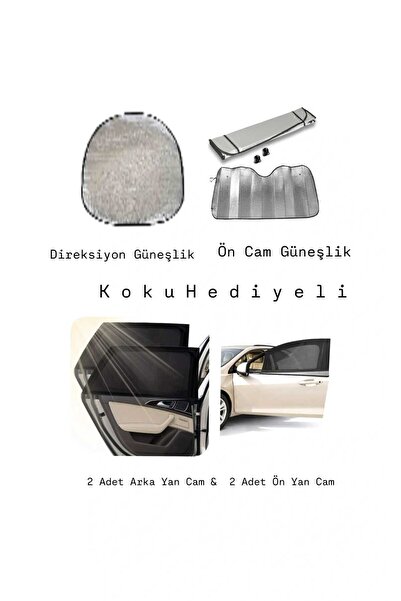 Markaflex Σετ αντηλιακών κουρτινών αυτοκινήτου για παρμπρίζ και πλαϊνά παράθυρα