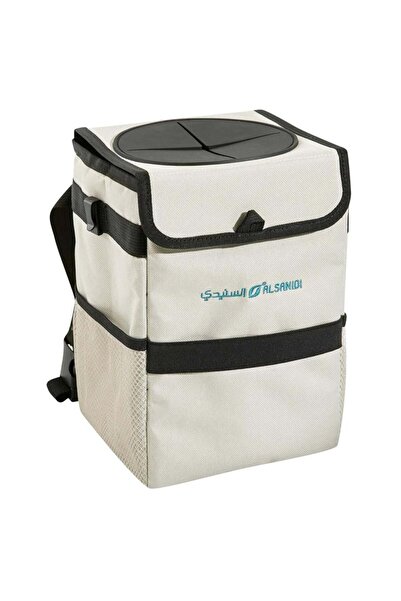 AL SANIDI Foldable Car Backseat Organizer, Beige, Size16*15*25Cm