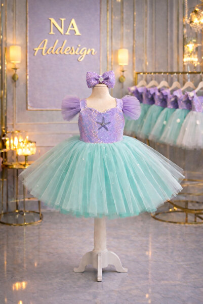 NA ADDESIGN Mermaid Princess Dress for Girls - Special Design with Sparkling ...