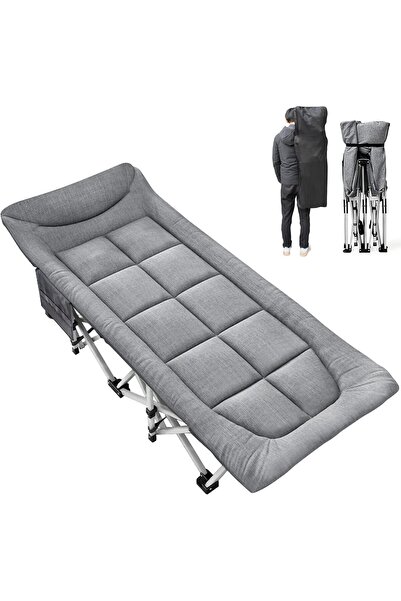 YESMAX Folding Camping Cot, Sleeping Cots for Adults with Mattees, Camping Be...