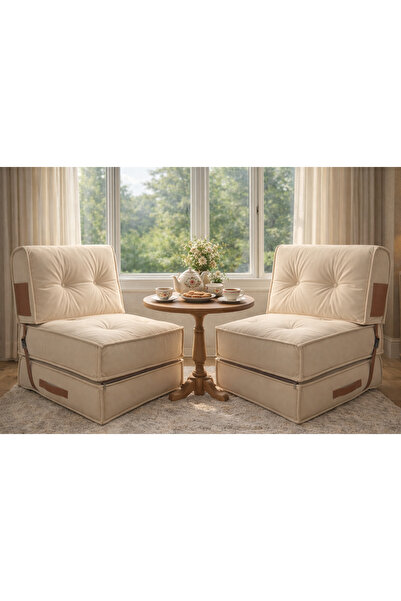 PUFYMAX Comfy Plus Yeni Nesil Bohem Çay seti,İkili koltuk berjer,uzanma koltu...