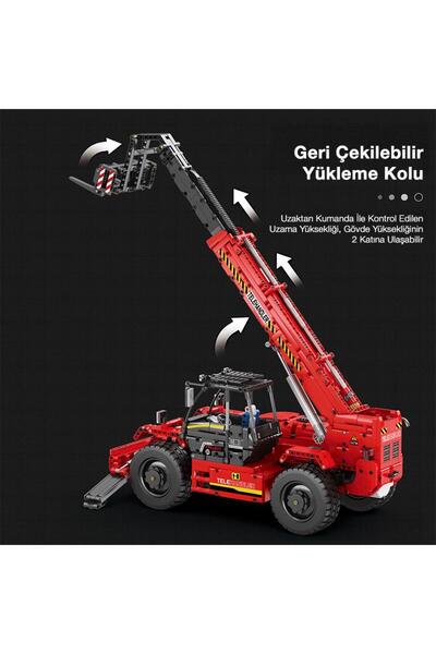 REOBRIX Technic 22020 Telescopic Arm Forklift (Telescopic Arm Forklift) Controlled & Motorized Creative