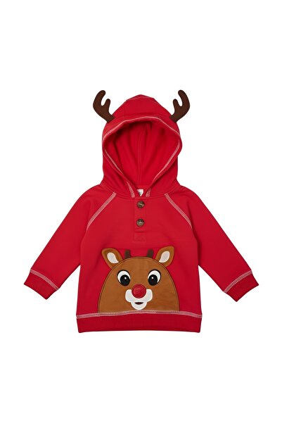 Bambimici -Animal Hoodie with Pyjama - Red