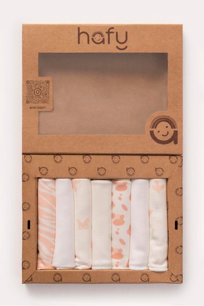HAFY BABY Organic Cotton, Seven-Pack Baby Wipes – Natural Discovery