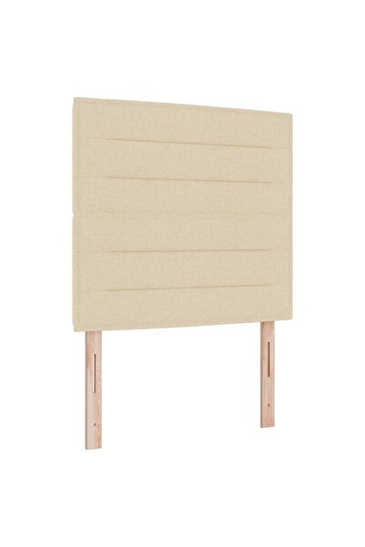 vidaxl LED Baseboard with LED Strip Lights Manual Cream 90 cm Polyester