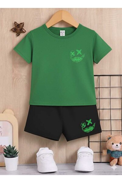 Nice Clothes ΚΑΛΟΚΑΙΡΙΝΟ ΠΑΙΔΙΚΟ ΜΠΛΟΥΖΑΚΙ ΚΑΙ ΣΟΡΤΣ UNISEX (ΜΕ ΠΡΑΣΙΝΗ ΣΤΑΜΠΑ)