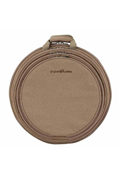 AL SANIDI Two-Tiered Dishware Bag For Trips, Woody, Size 60*60*14Cm