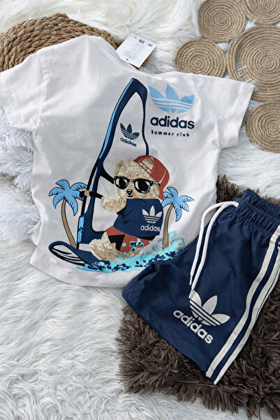 Alvadonna Back Printed Boys' Shorts Set