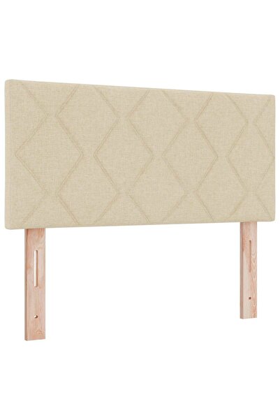 vidaxl Headboard Cream 100 cm fabric