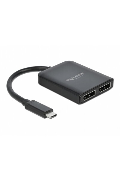 DELOCK Adaptor USB-C (DP Alt Mode) la 2 x DisplayPort MST / VXP, 87754