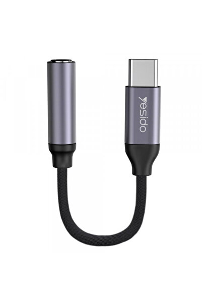Yesido Adaptor Audio USB-C - 3.5mm YAU19, Negru