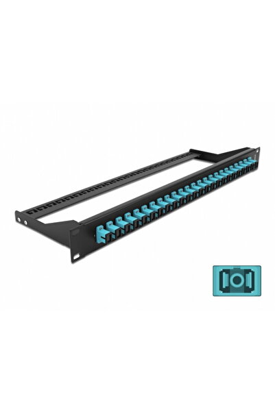DELOCK Patch panel 19" cu 24 x SC OM3 Multi-mode Simplex, 43383