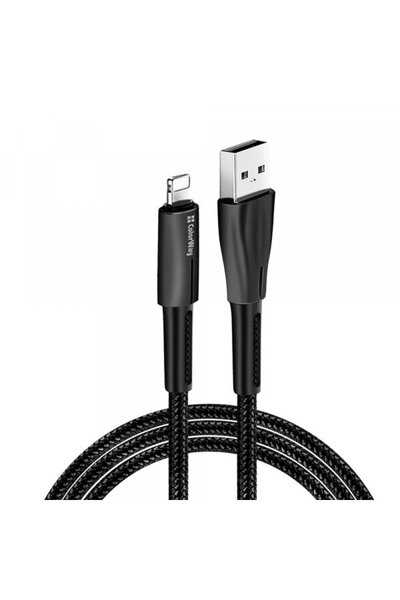 ColorWay USB-A - Lightning Data and Charging Cable CW-CBUL035, 18W, 1m, Black