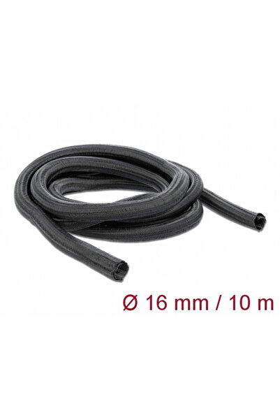 DELOCK Self-closing cable management net 10 m x 16 mm Black, 19033