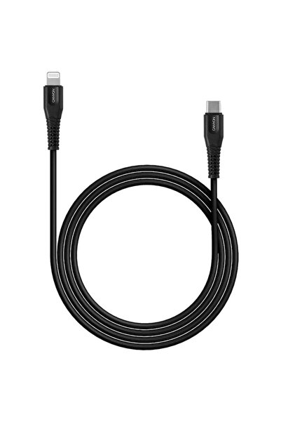 CANYON Cablu de date MFI-4 Certificat Apple MFI 1.2m USB-C la Lightning, Negru