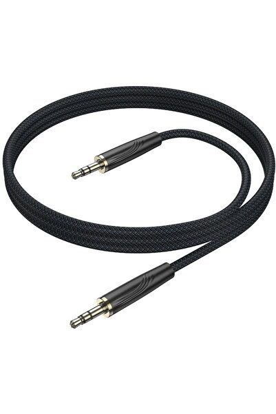 Borofone Cablu Audio 3.5mm - 3.5mm BL23 Refinado, 1m, Negru