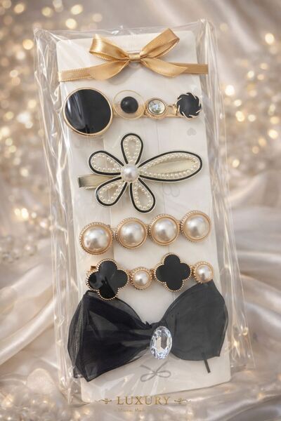 Accessories Hei Pearl Noir Πολυτελές Σετ Toka
