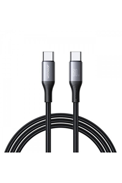 Joyroom Cablu de date și încărcare USB-C - USB-C S-A28 Flash, 60W, 2m, Negru