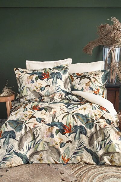 İssimo Home Spasso %60 TENCEL™ Lyocell %40 Pamuk Dijital Saten Nevresim Takım...