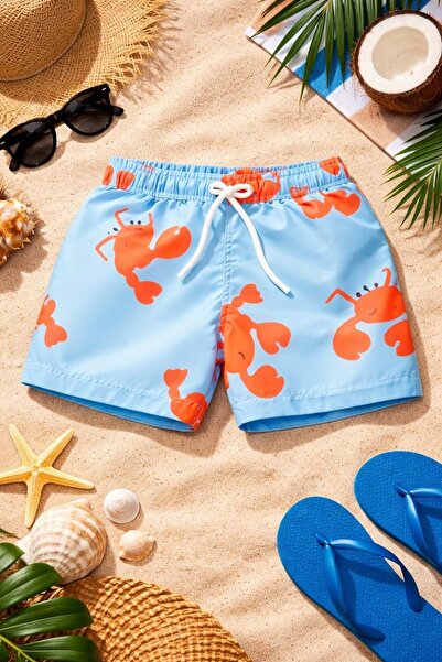 Lolliboomkids Νέα σεζόν Αγόρια με μοτίβο εμπριμέ σορτς με κορδόνια στη μέση Μ...