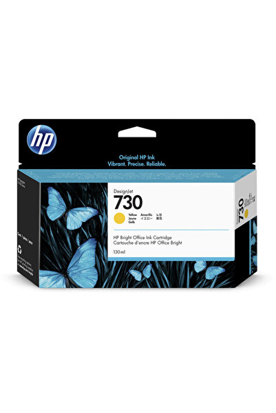 HP Ink cartridge P2V64A (730) yellow 130 ml