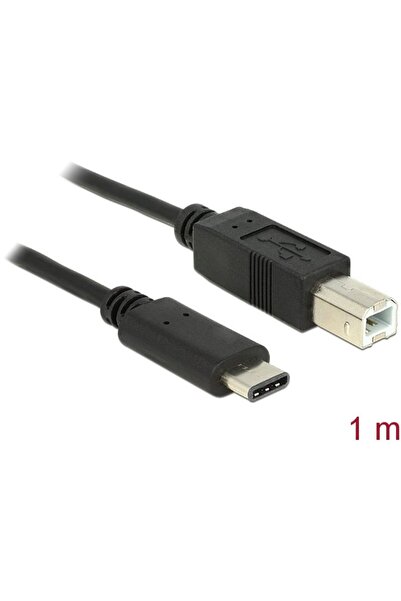 DELOCK Cablu USB Tip-C 2.0 tată > USB 2.0 Tip-B tată 1m negru