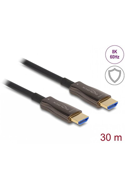 DELOCK Active optical HDMI cable 8K60Hz/4K144Hz with metal protection T-T 30m...