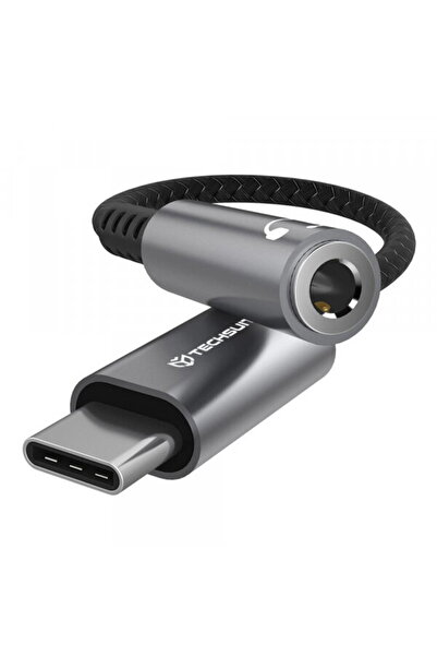 Techsuit Adaptor audio USB-C - 3.5mm AC14 SonicPiX, Gri