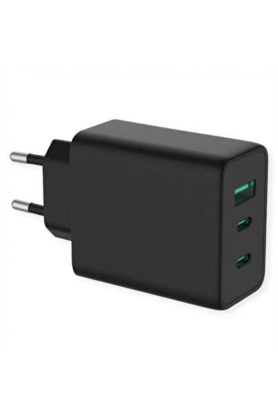 VALUE Wall charger 1 x USB-A + 2 x USB type C 65W, 19.99.1096