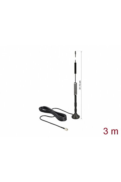 DELOCK Antena LTE pentru exterior SMA plug 5 dBi fixa omnidirectionala cu baz...