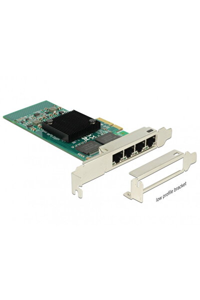 DELOCK PCI Express la 4 x Gigabit LAN chipset Intel i350, 89946